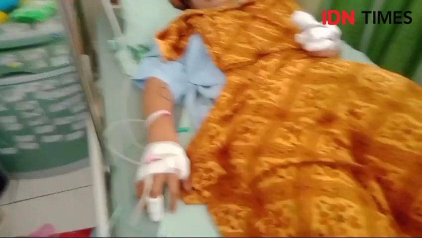 Kondisinya korban memburuk kini dirawat di rumah sakit di Sragen. IDN Times/ Riyanto.