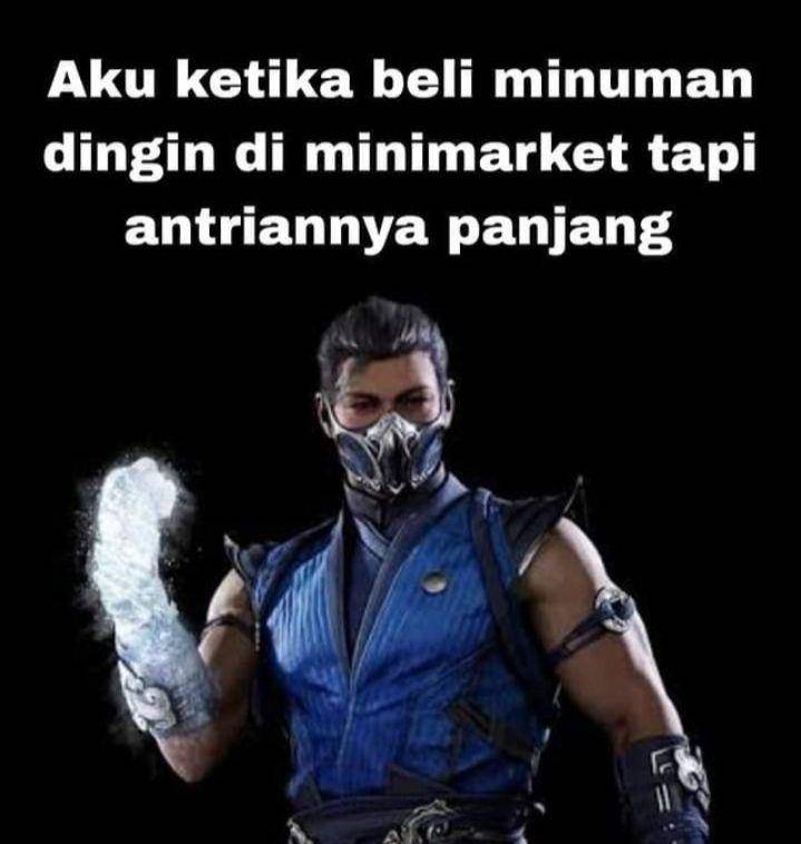 meme beli minuman di minimarket (instagram.com/pos.total)