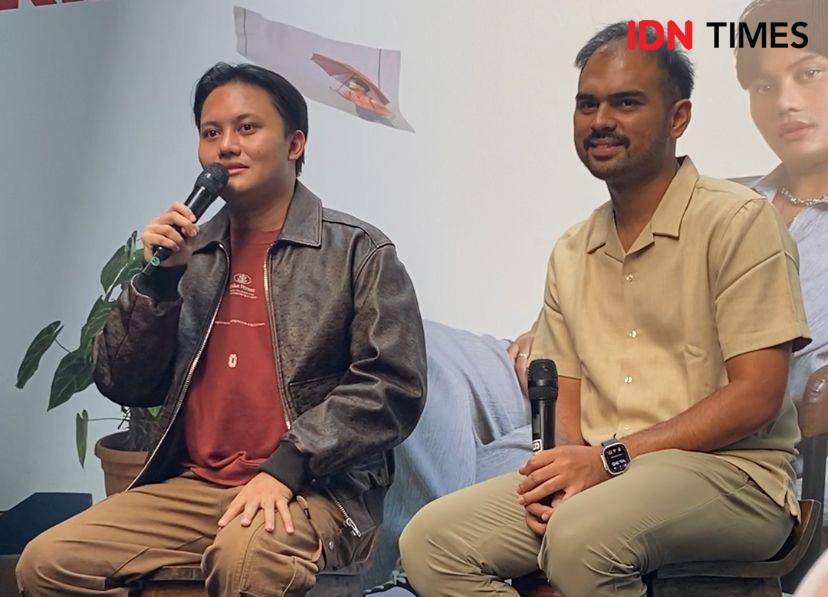 press conference tur konser "Perjalanan 10 Tahun Rizky Febian" di Mampang, Jakarta Selatan, Kamis (1/8/2024) (dok. IDN Times/Rani Asnurida)