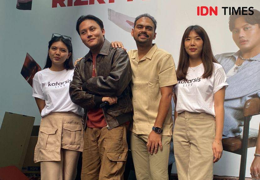 press conference tur konser "Perjalanan 10 Tahun Rizky Febian” di Mampang, Jakarta, Kamis (1/8/2024) (dok. IDN Times/Rani Asnurida)