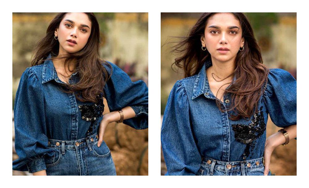 ide outfit oversize ala Aditi Rao Hydari (instagram.com/aditiraohydari)