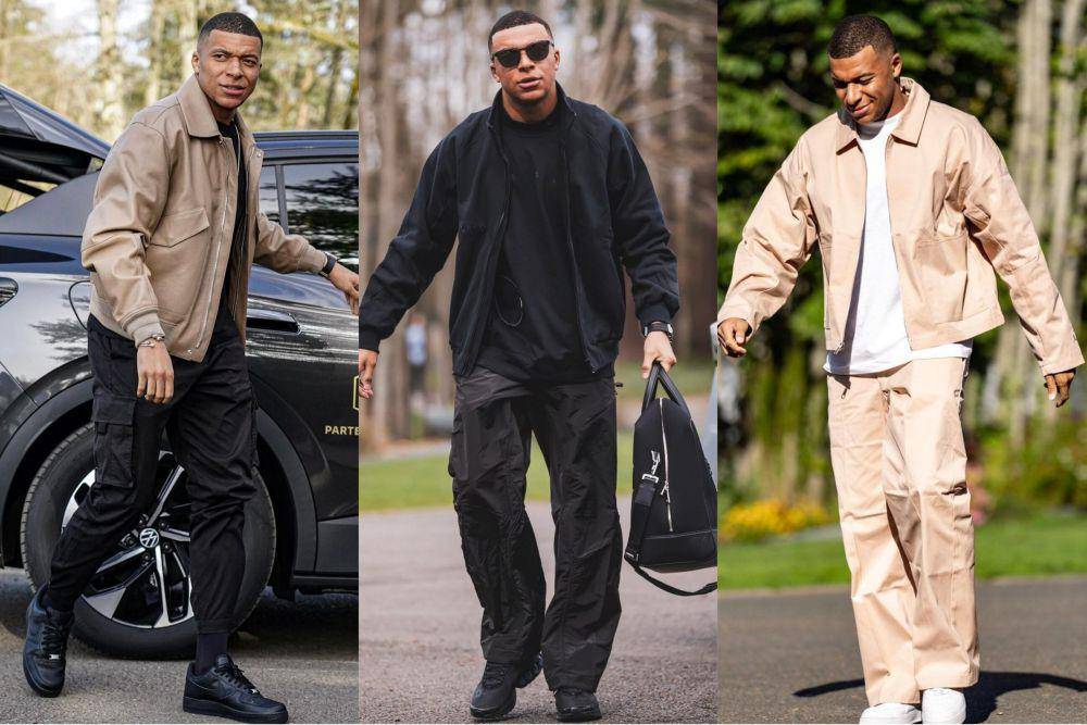 ragam layering style ala Kylian Mbappe (instagram.com/k.mbappe)