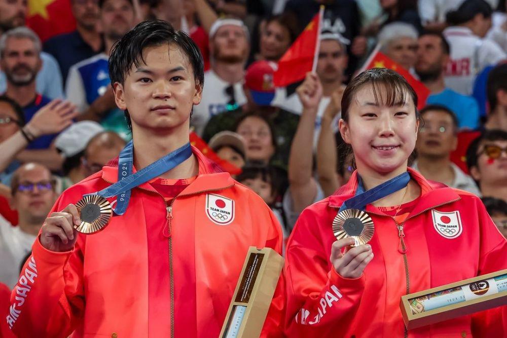 Ganda campuran Jepang, Yuta Watanabe/Arisa Higashino meraih medali perunggu di Olimpiade 2024 Paris (Instagram.com/bwf.official)