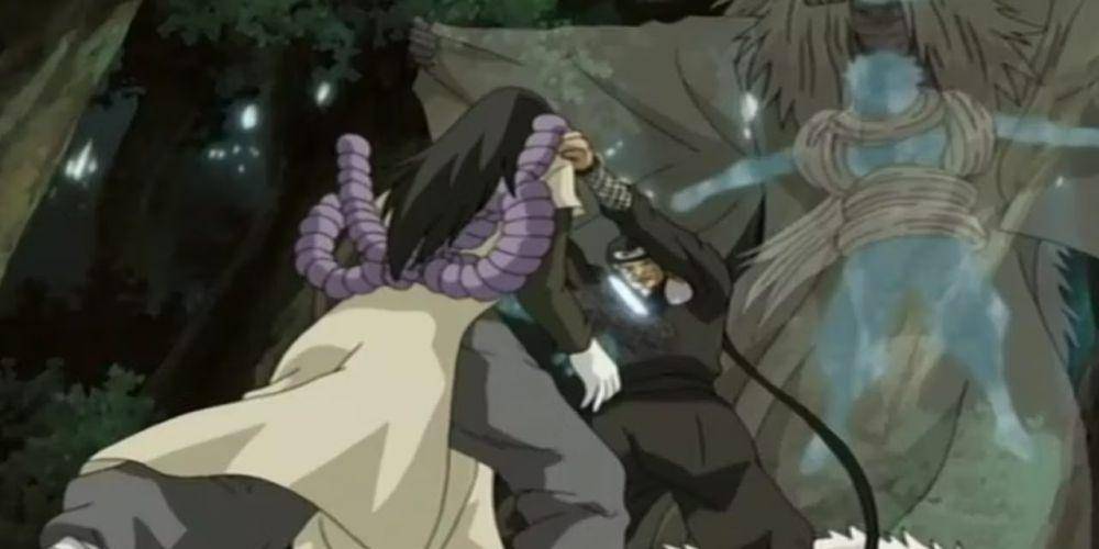 cuplikan Orochimaru vs Hokage Ketiga (dok. Pierrot/Naruto)