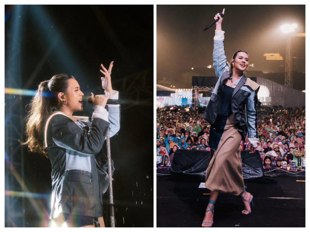 9 Potret Raisa Manggung di Social Chic 2024, Hujan dan Lepas Sandal