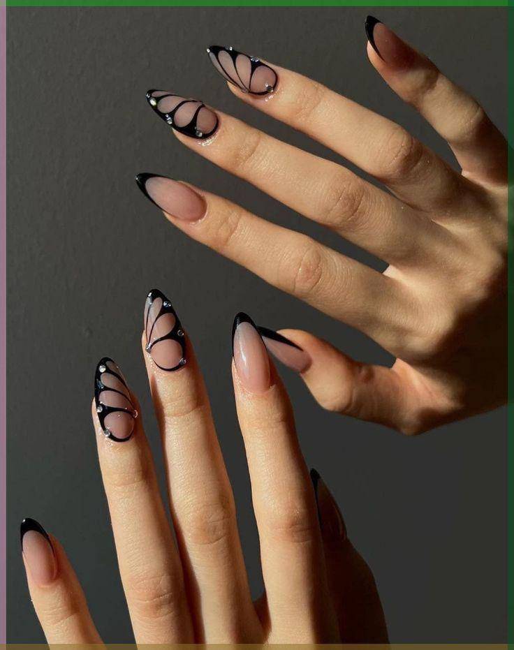 Ilustrasi nail art (pinterest.com/Taryn Lomas)