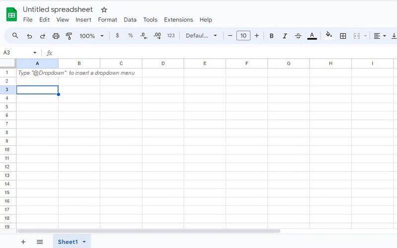 tampilan Google Sheet (dok. docs.google.com/spreadsheets)