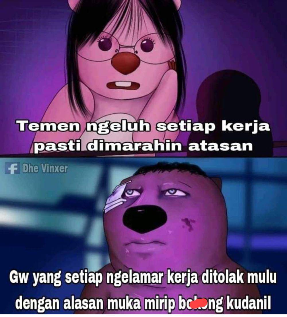 meme ngeluh kerja (instagram.com/pos.total)