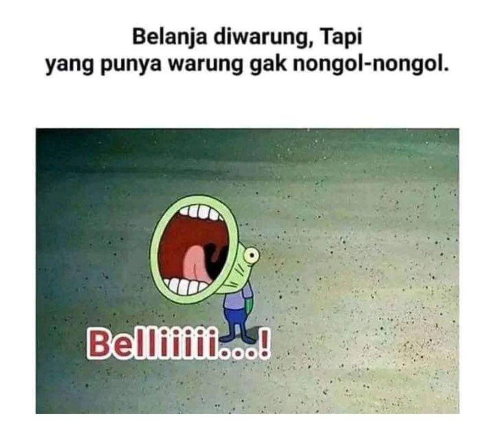 meme belanja di warung (instagram.com/majelis_humor_indonesia)