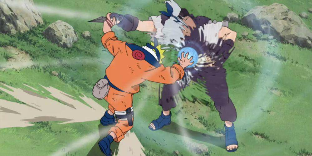 cuplikan Kabuto terkena serangan Rasengan milik Naruto (dok. Pierrot/Naruto)