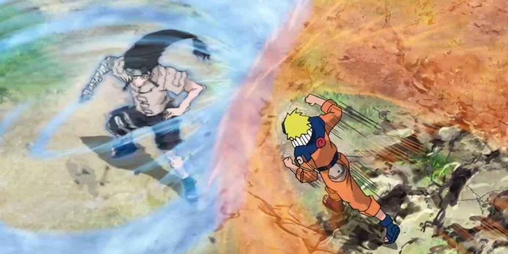 cuplikan Naruto vs Neji di Ujian Chunin (dok. Pierrot/Naruto)