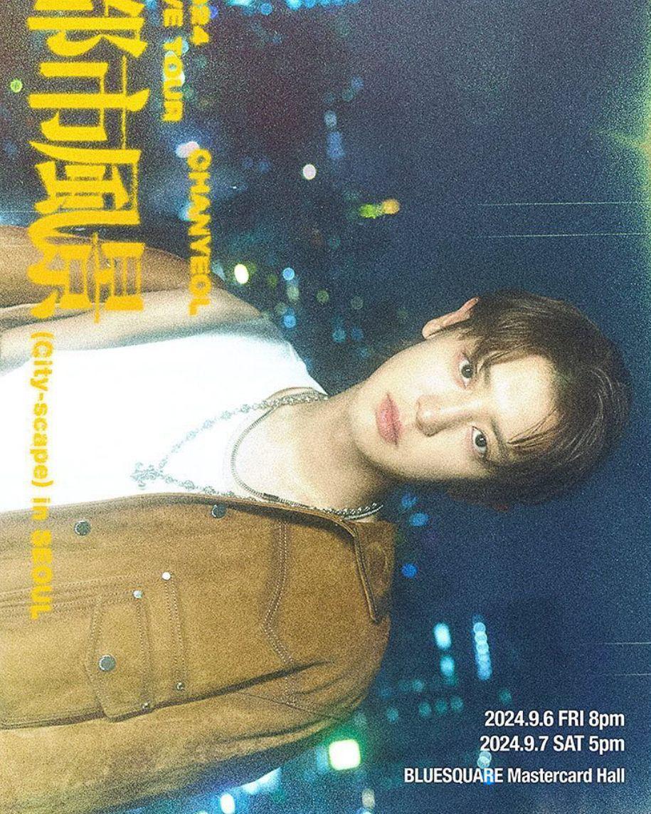 poster konser 2024 Chanyeol Live Tour: Cityscape (instagram.com/weareone.exo)