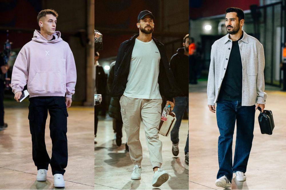 referensi OOTD kasual ala pemain Barcelona (instagram.com/marccasado | instagram.com/inigomartinez | instagram.com/ilkayguendogan)