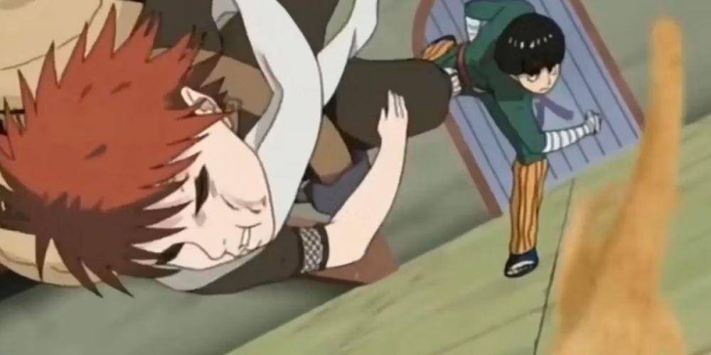 cuplikan Gaara vs Rock Lee (dok. Pierrot/Naruto)