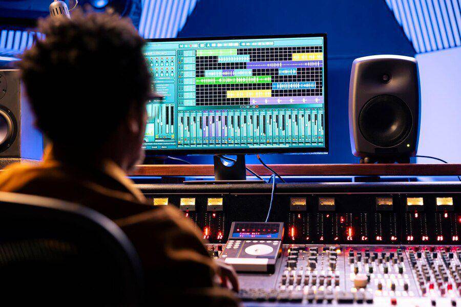 Ilustrasi crew operator sound system. (freepik.com/DC Studio)