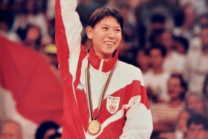 Susy Susanti raih emas di Olimpiade 1992 Barcelona (https://olympics.bwfbadminton.com/galleries/)