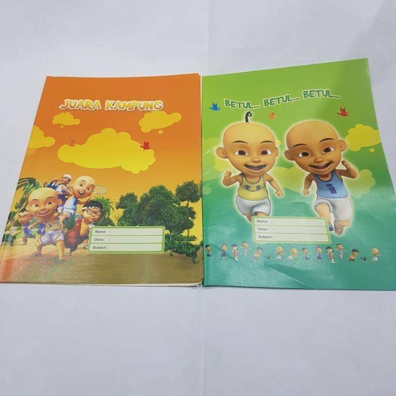 Buku sampul Upin Ipin (shopee.co.id/smartpanda.shop)