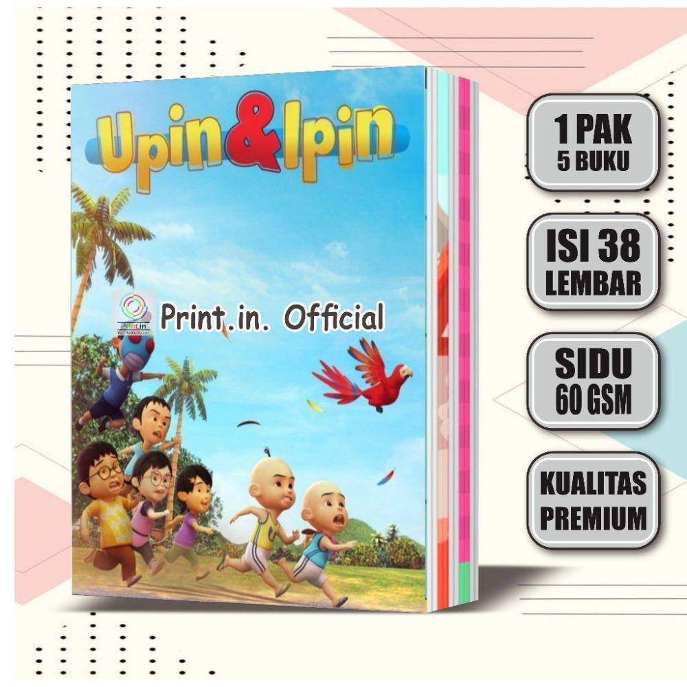 Buku Upin Ipin (shopee.co.id/Amara Printing)