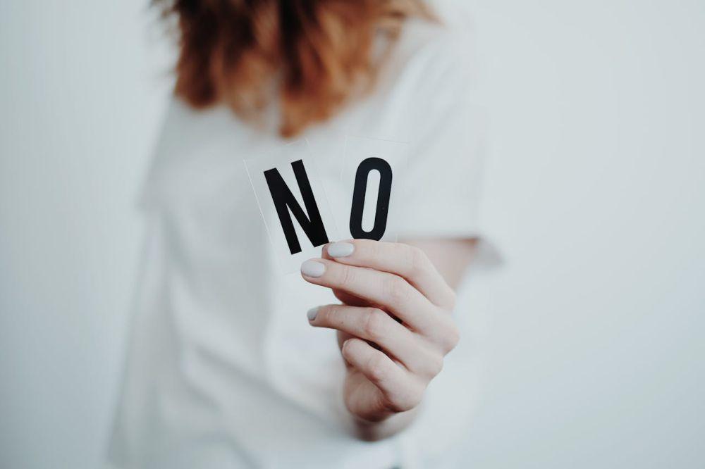 ilustrasi say no (pexels.com/Vie Studio)