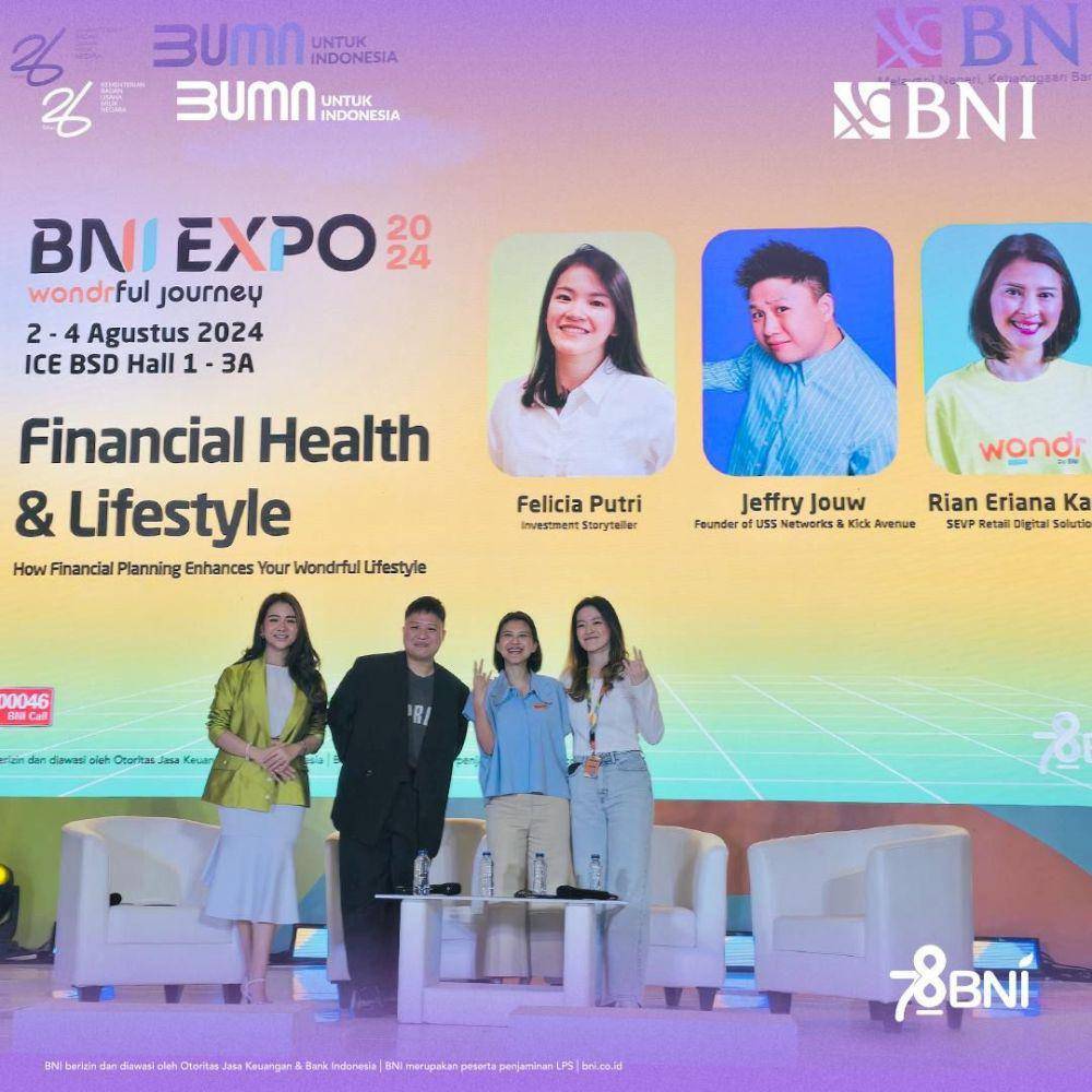 Sesi talkshow BNI Asset Management (BNI-AM) di BNI Expo 2024, Sabtu (3/8/2024). (dok. BNI-AM)