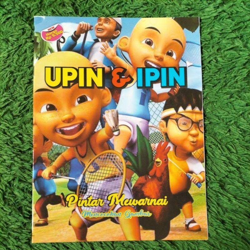 Buku mewarnai Upin Ipin (shopee.co.id/Kios feri)