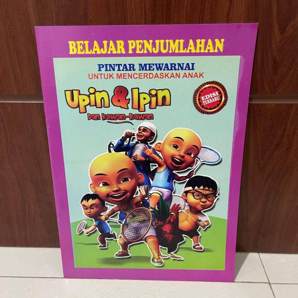 Buku penjumlahan Upin Ipin (shopee.co.id/Buku.murahsby)