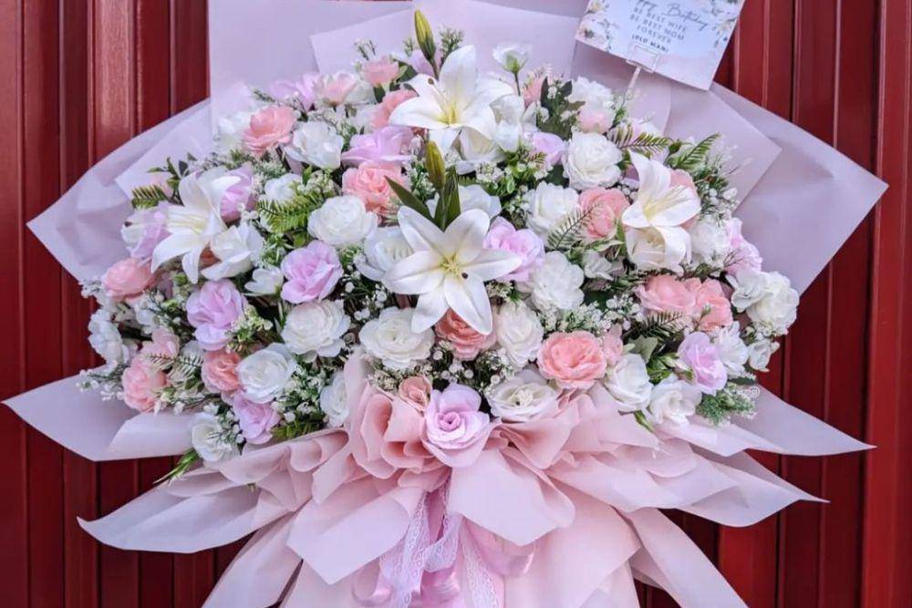 Bunga pink cantik (Instagram.com/pesonaflorist)