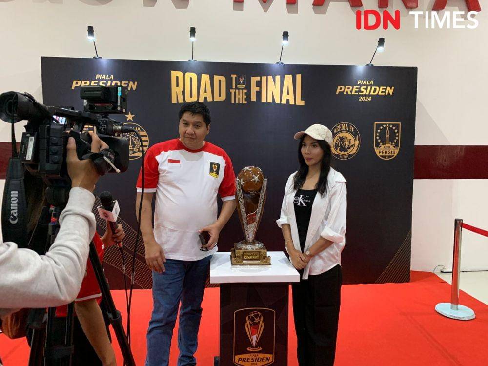 Shafira Ika dan Maruarar Sirait di Piala Presiden 2024. (IDN Times/Sandy Firdaus)