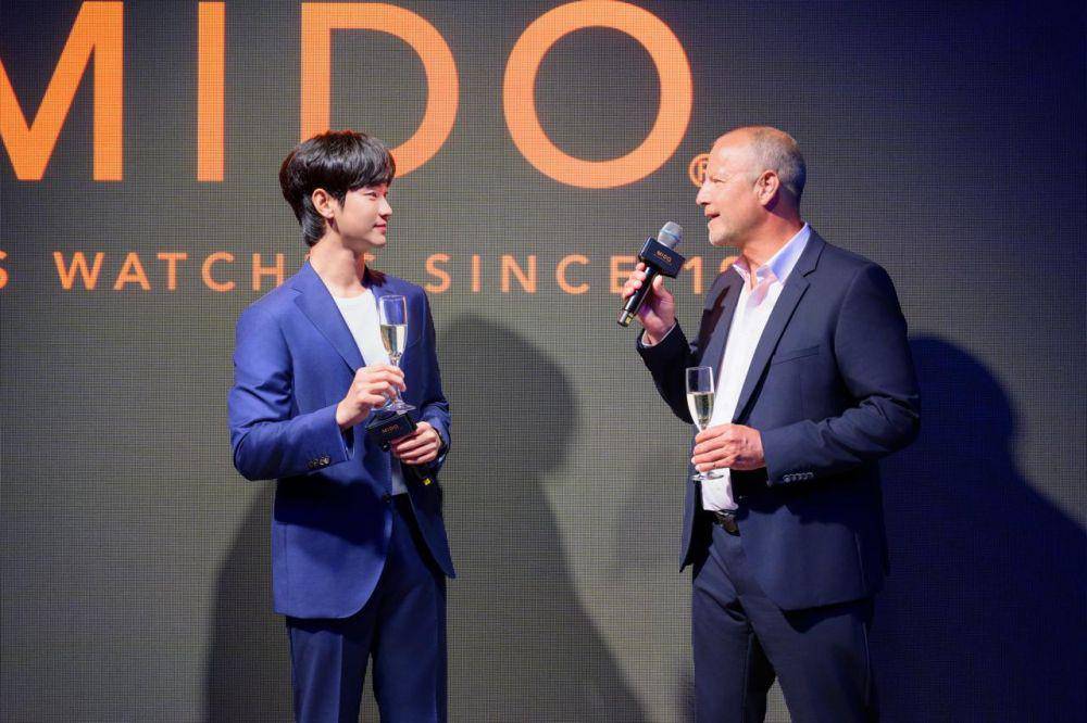 Kim Soo Hyun saat acara peluncuran jam tangan MIDO Ocean Star 39 (Dok.MIDO)