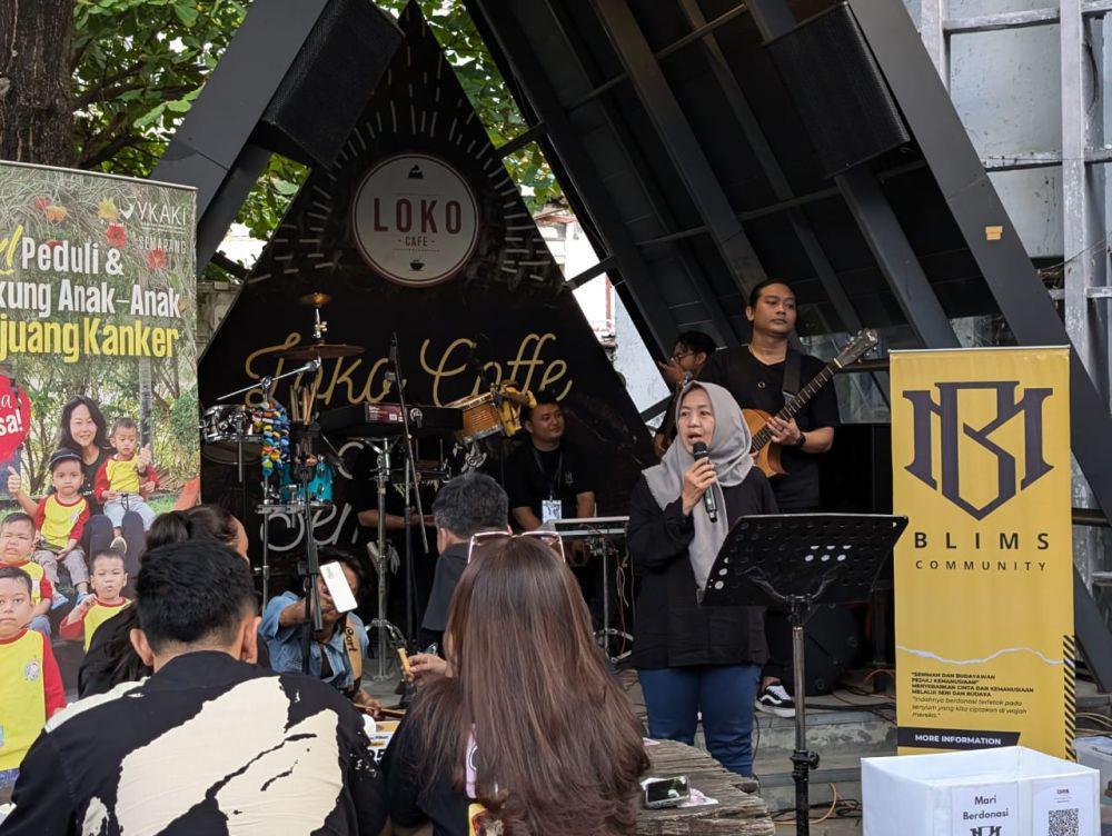 Komunitas musisi muda, Blims Community menggelar konser amal untuk kemanusiaan. (IDN Times/bt)