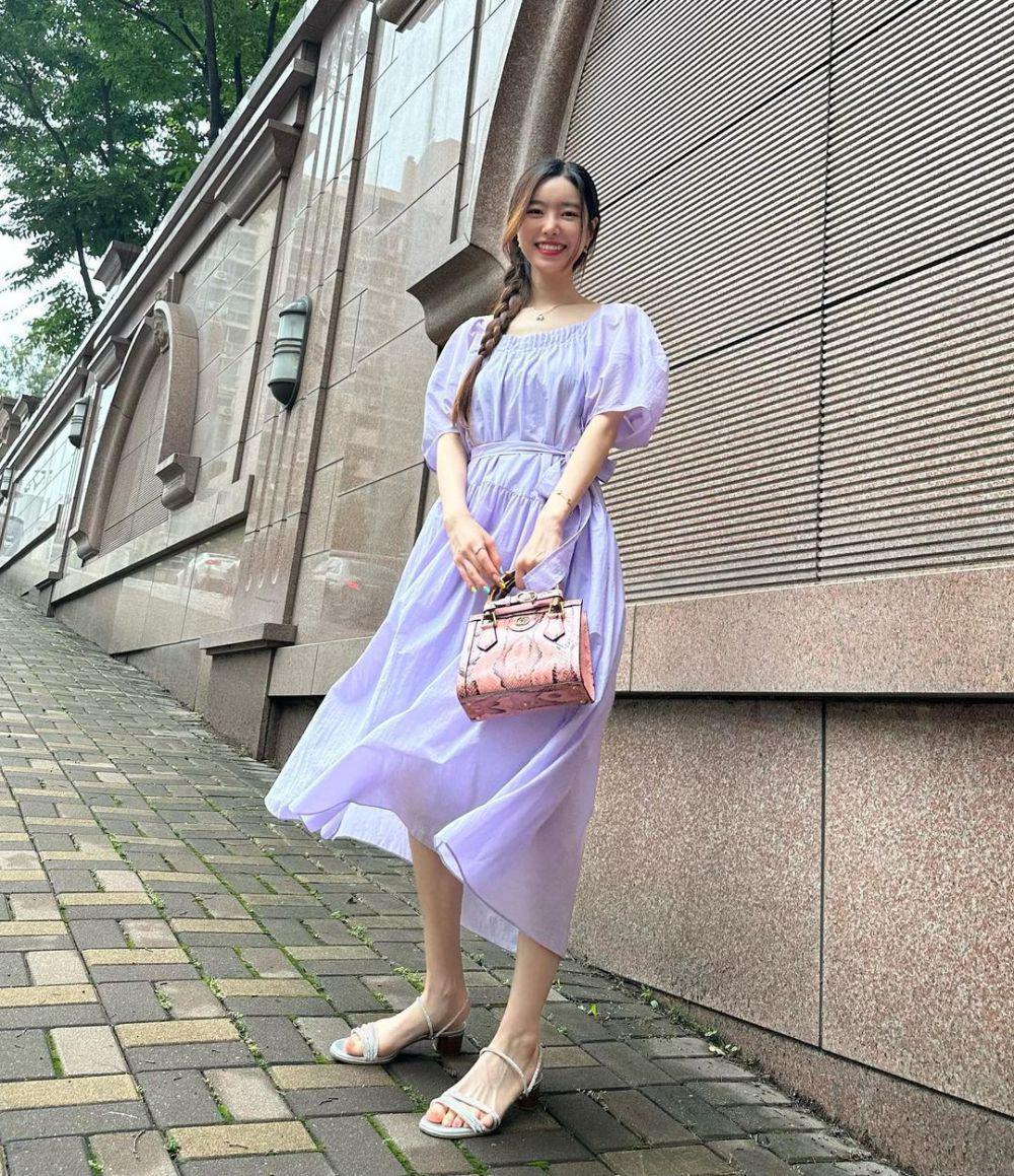 inspirasi OOTD pemain drakor 'Bad Memory Eraser' (instagram.com/jinseyun.go)
