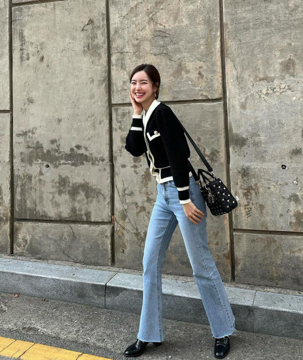 inspirasi OOTD pemain drakor 'Bad Memory Eraser' (instagram.com/jinseyun.go)