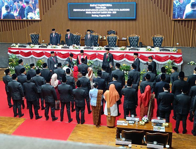 50 Anggota DPRD Bandung Resmi Dilantik, PKS Dominasi Kursi