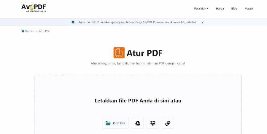 tampilan AvePDF (dok. AvePDF)