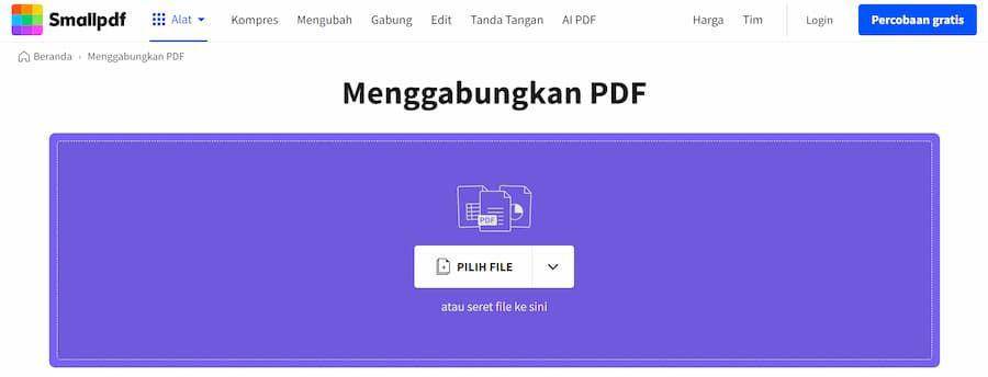 tampilan SmallPDF (dok. SmallPDF)