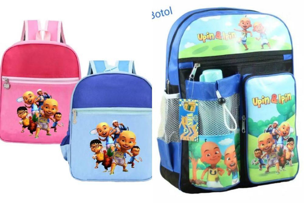 6 Rekomendasi Tas Sekolah Tema Upin dan Ipin, Modelnya Gemes!