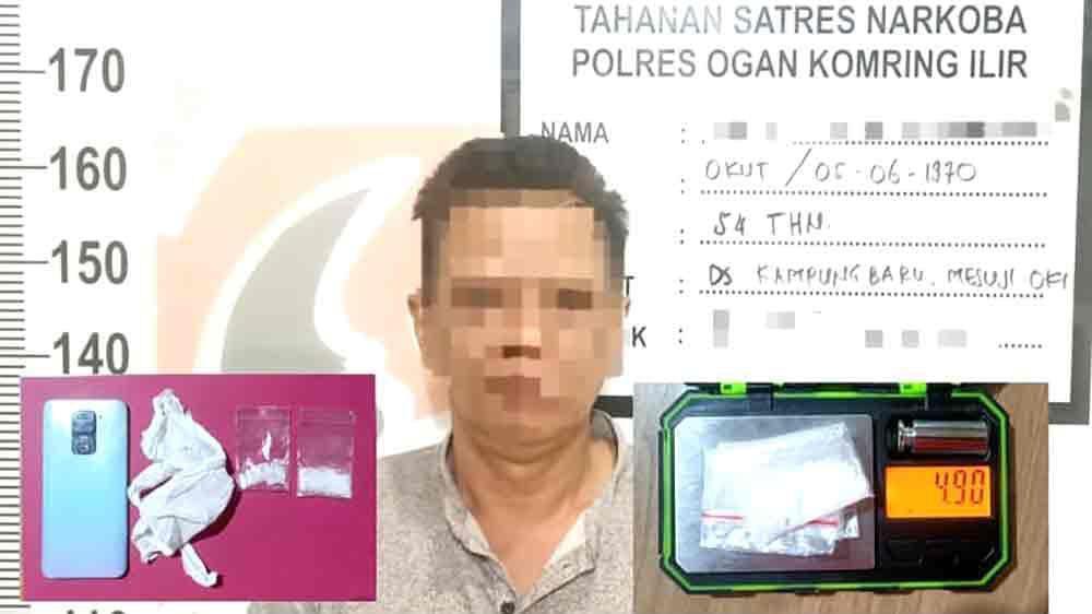 Caleg Gagal di OKI Ditangkap Jual Narkotika di Warung Kosong
