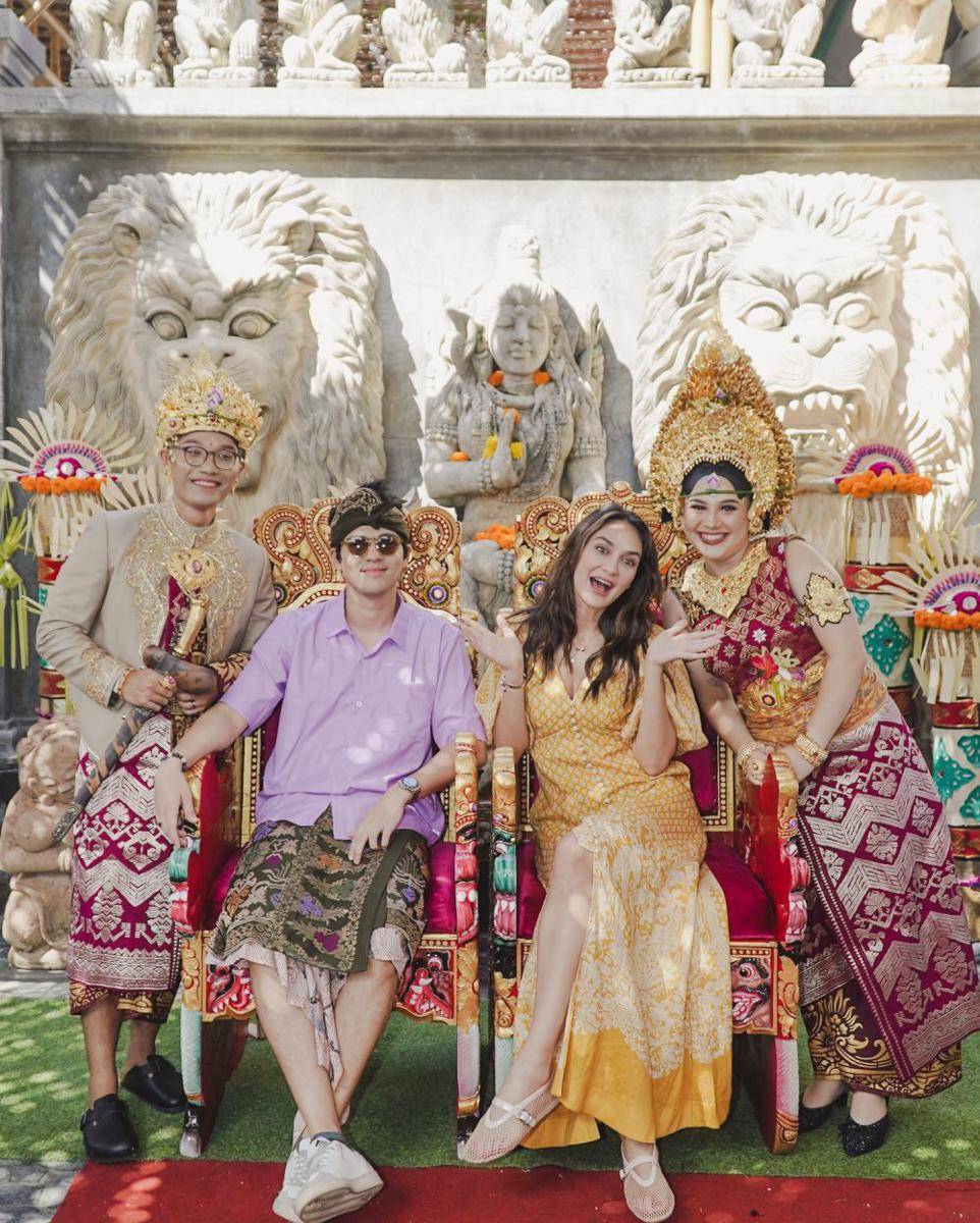 potret Luna Maya dan Maxime Bouttier di pernikahan adik Maxime (instagram.com/lunamaya)