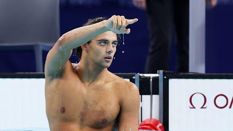 Peraih medali emas dan perunggu Olimpiade 2024 cabang olahraga renang asal Italia, Thomas Ceccon. (olympics.com)