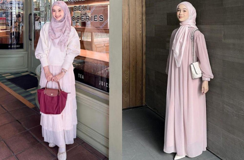 9 Ide Outfit Nuansa Merah Muda ala Ravira Naila Khansa, Manis Banget!