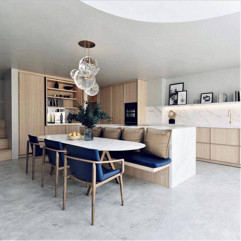 Banquette seating (instagram.com/designspacelondon)