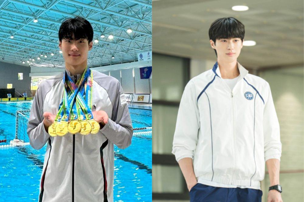 7 Potret Atlet Renang Hwang Sun Woo, Disebut Ryu Sun Jae di Real Life