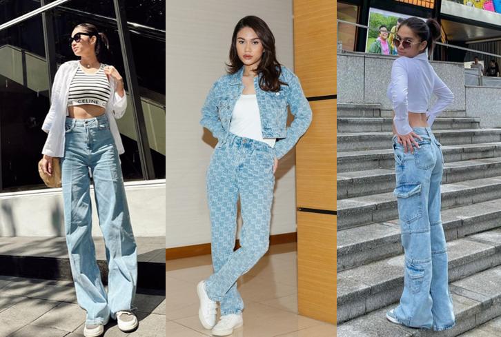 OOTD pakai celana jeans ala Azizah Salsha (instagram.com/azizahsalsha_)