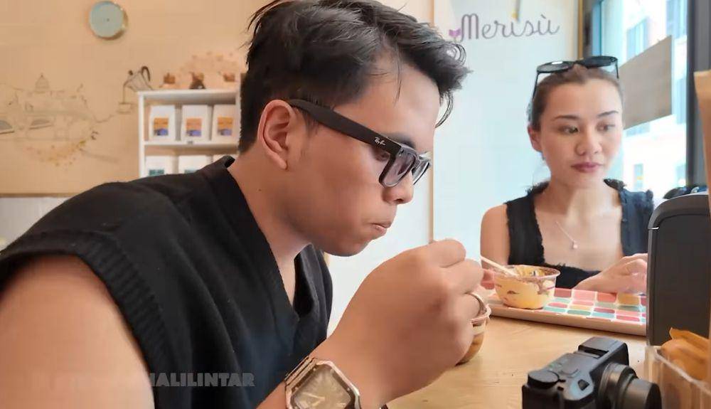Thariq dan Aaliyah motoran di Italia (youtube.com/Thariq Halilintar)