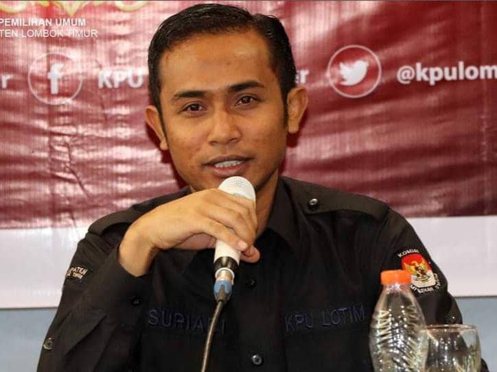 Komisioner KPU Lotim, Suryadi (KPU Lotim)