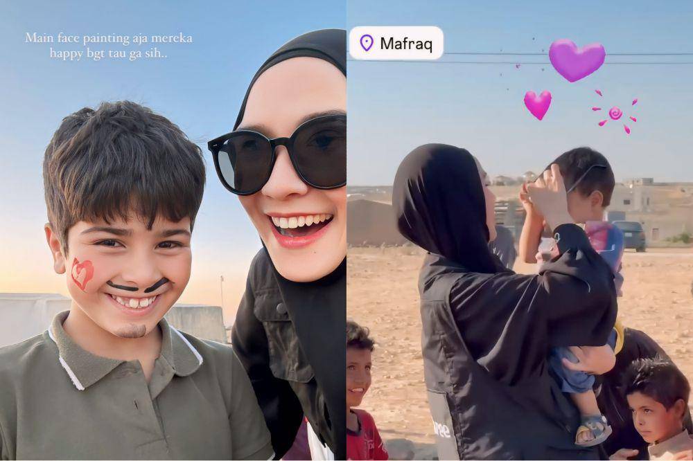 potret Zaskia Adya Mecca berkegiatan sosial di Jordan (instagram.com/zaskiaadyamecca)