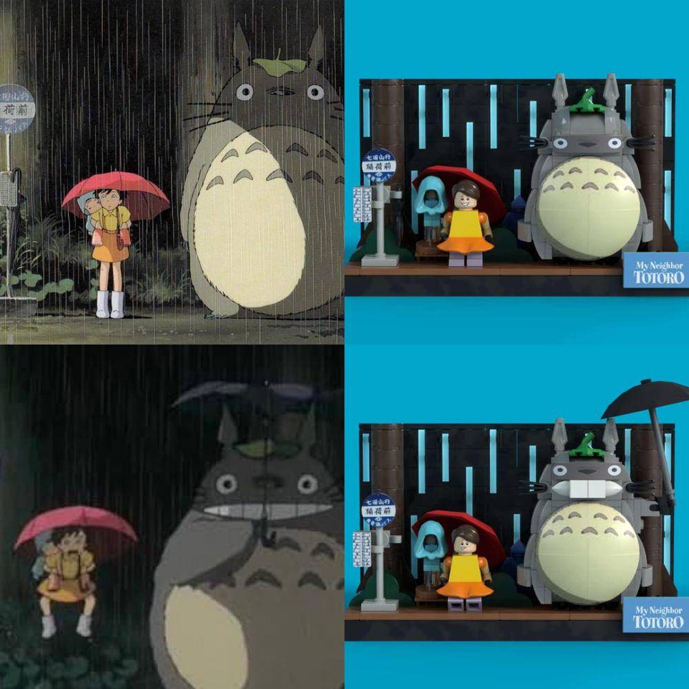 potret koleksi LEGO Ghibli (reddit.com/user/Squidusa)