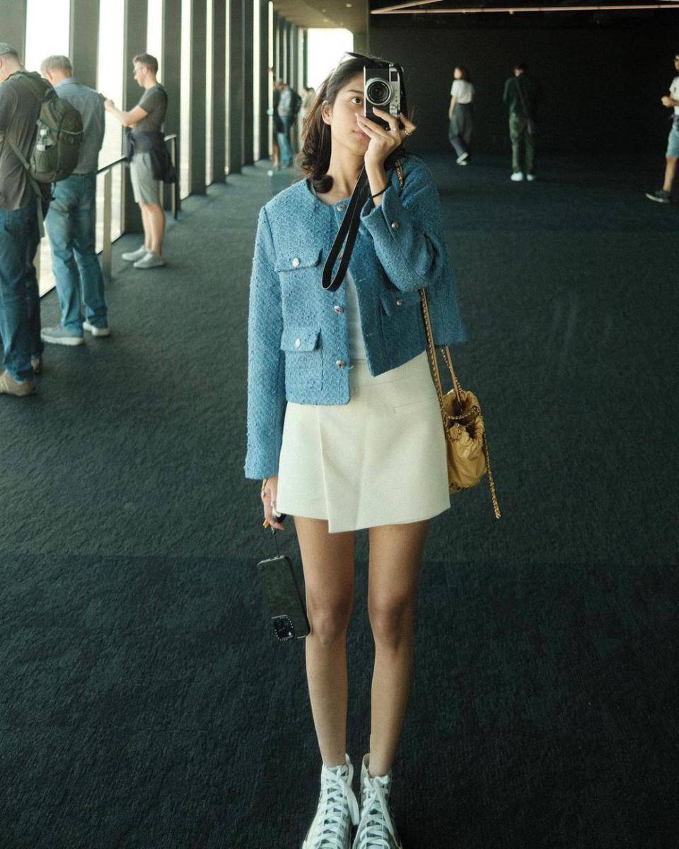 ide mix and match rok ala Azizah Salsha (instagram.com/azizahsalsha_)