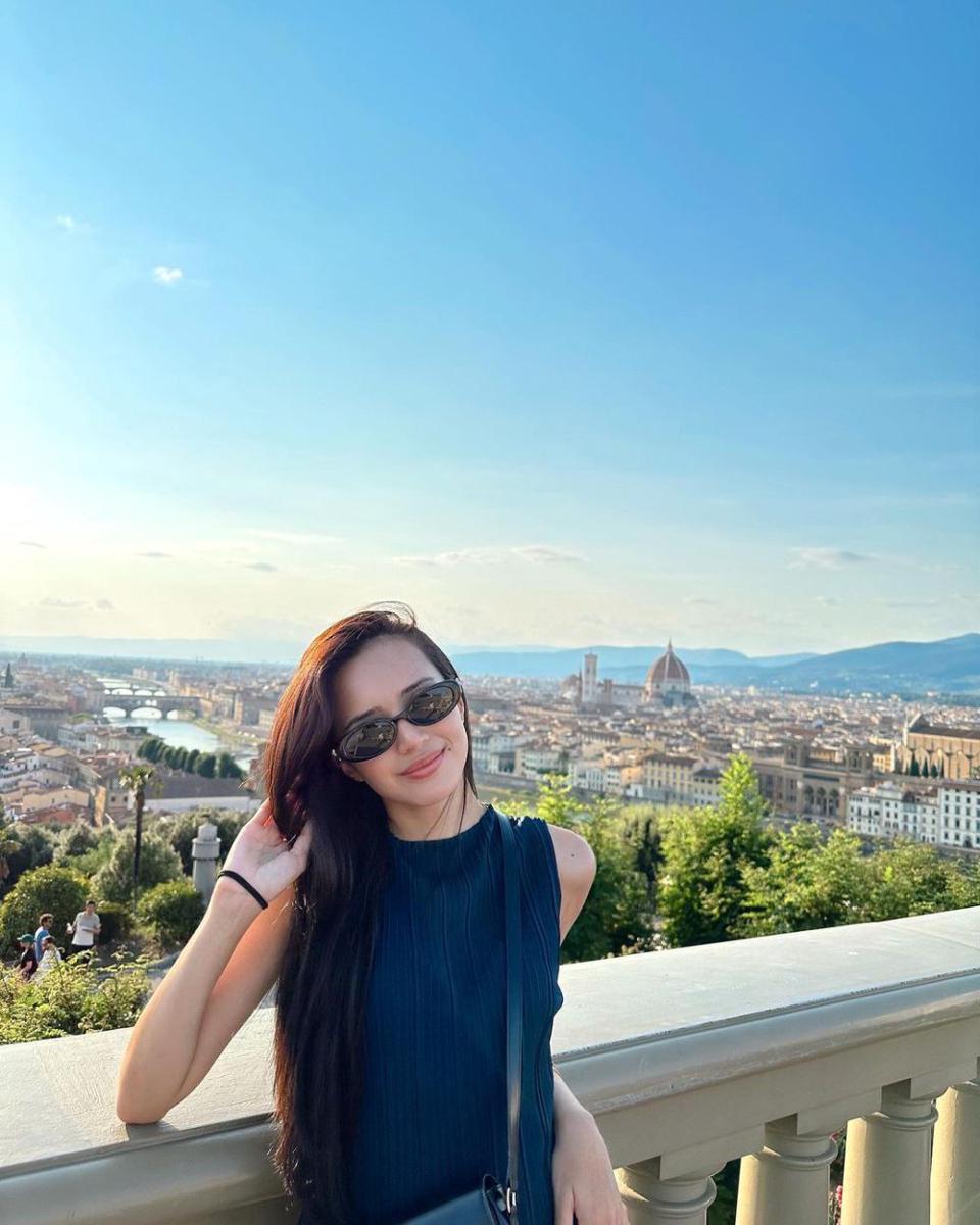 potret Beby Tsabina honeymoon (instagram.com/bebytsabina)