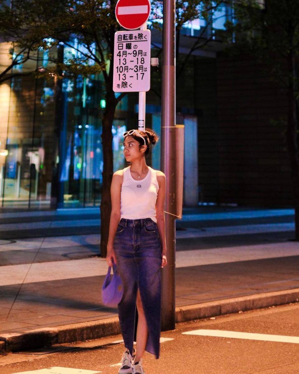 ide mix and match rok ala Azizah Salsha (instagram.com/azizahsalsha_)